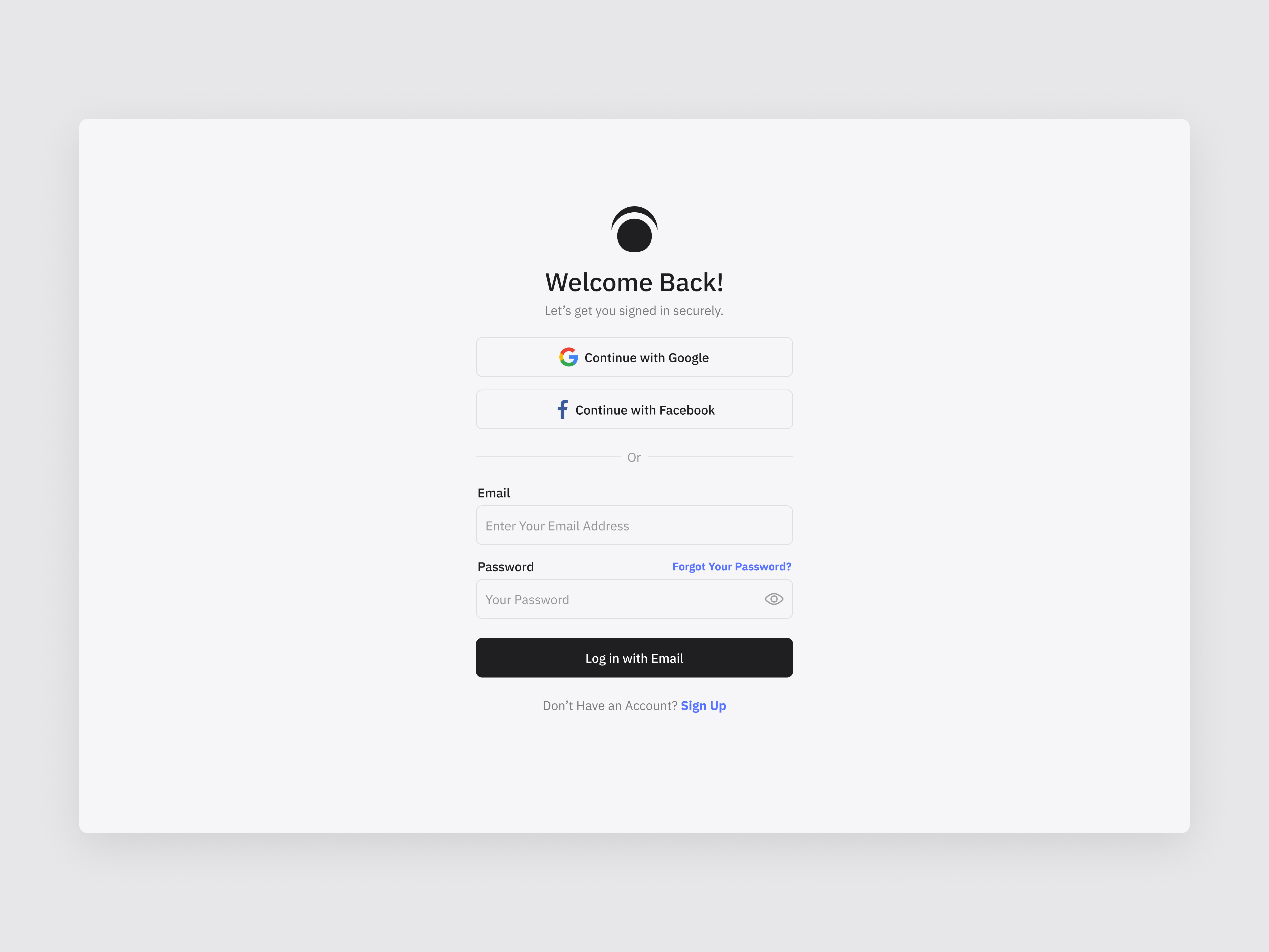 Simple Log In Page authentication ui clean ui flat design input fields login form login page login screen minimal aesthetic minimal design mobile friendly design modern design responsive design secure login sign in page ui design ui inspiration user experience user interface ux design web design
