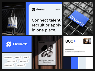 Growth Branding branding branding design graphic design hr platform hr platform design saas saas design ui ux