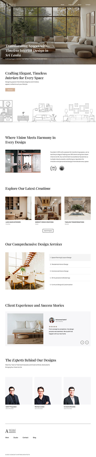 Interior Design Webflow Website design designinspiration designprocess digitaldesign figma interiordesign interiorwebsite minimalisticdesign moderndesign portfolio responsivedesign ui ux uxdesign web design webdesignagency webdesigners webdevelopment webflow websitedesign