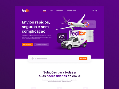 Case Study FedEx branding design graphic design home homepage landing page landingpage site ui uxui