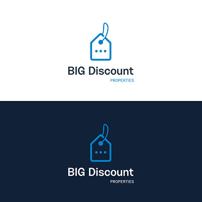 Big Discount Properties - Logo Design app branding design graphic design house logo illustration logo logo design ui vector