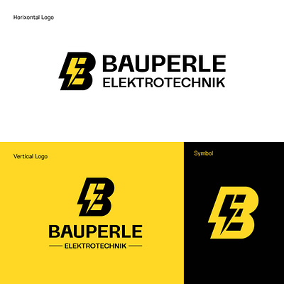 Bauperlie Elektrotechnik - Logo Design app branding design graphic design house logo illustration logo logo design ui vector