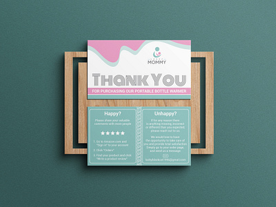 Amazon Thank you card | Product Insert Package Insert Design branding flyer design graphic design