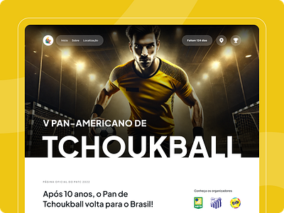 Design for the Pan-American Tchoukball Championship in Brazil brazil design interface nupy sports ui uidesign uxui web design website