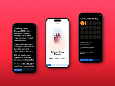 Daily Science Highlights daily health highlight mobile product design science ui