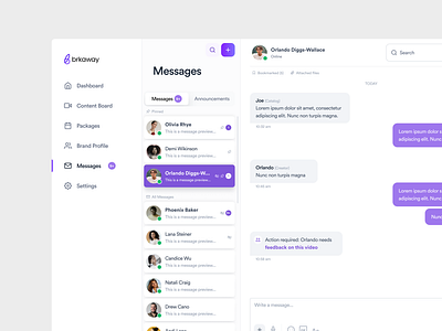 UI/UX design of messaging feature ui ux uxui uxuidesign webdesign