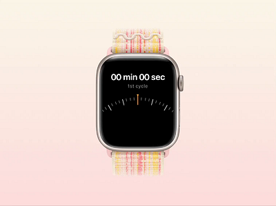 Pomodoro Timer Animation for Apple Watch animation app apple watch flat icons ui ui animation vector watch