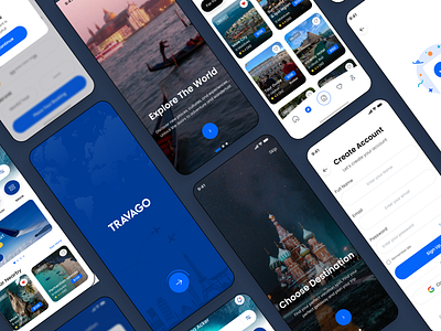 Travel Booking Mobile App agency app design application case study mobile app travel booking travel booking mobile app traveling traveling app uiux