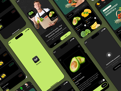 Food Shopping App case study delivery food food shopping app food store mobile app online store ordering uiux