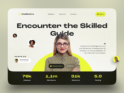 Online IT School - UI Concept design figma it landing school site ui ux uxui website