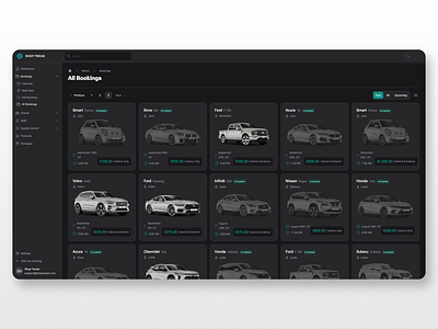 Automotive SaaS - Dashboard UI Design analytics dashboard automotive autoshop dark dark mode dashboard dashboard ui saas scheduling dashboard software dashboard ui user interface web app web design web development