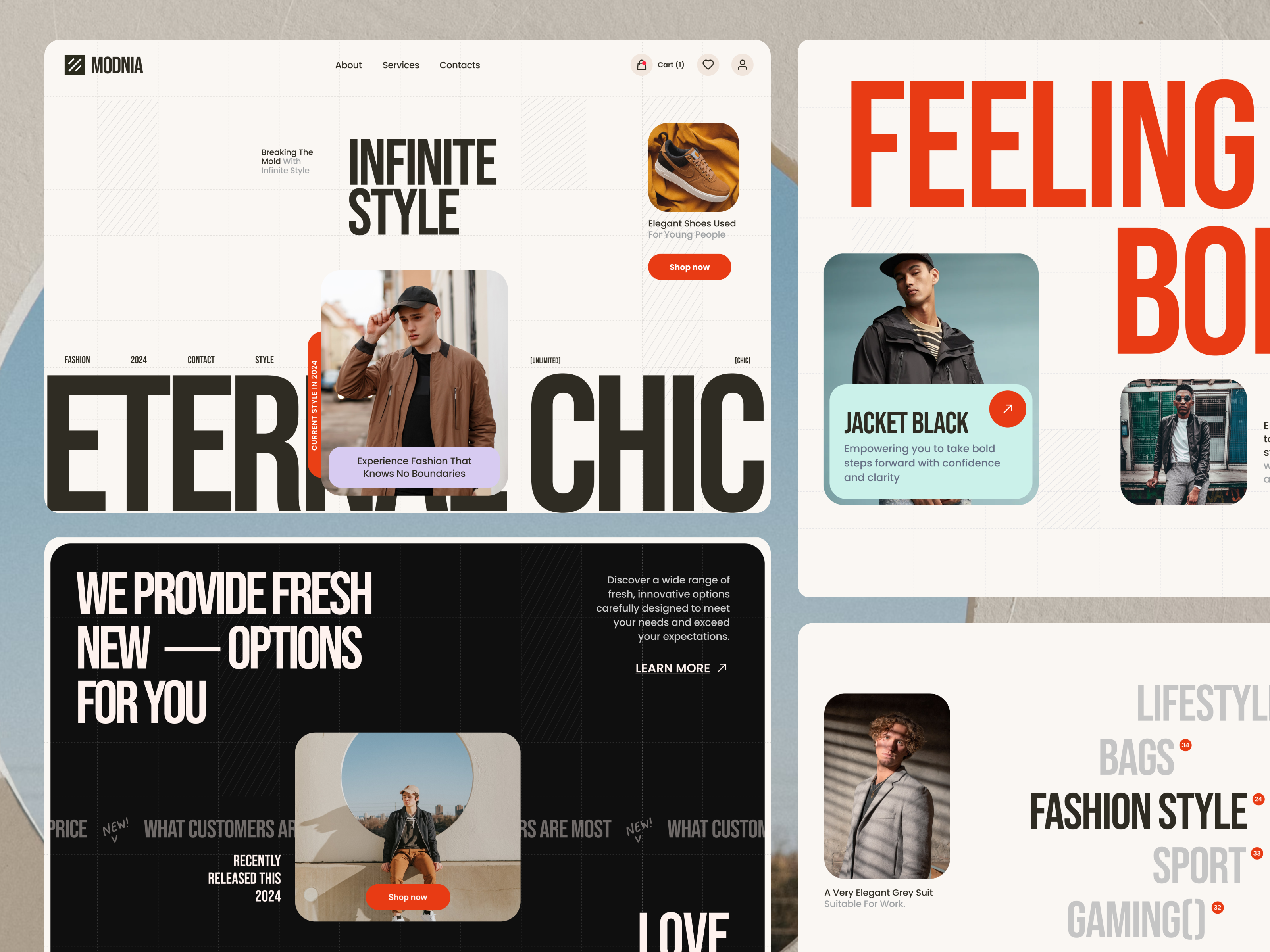 Example of Website Design 3 Pages