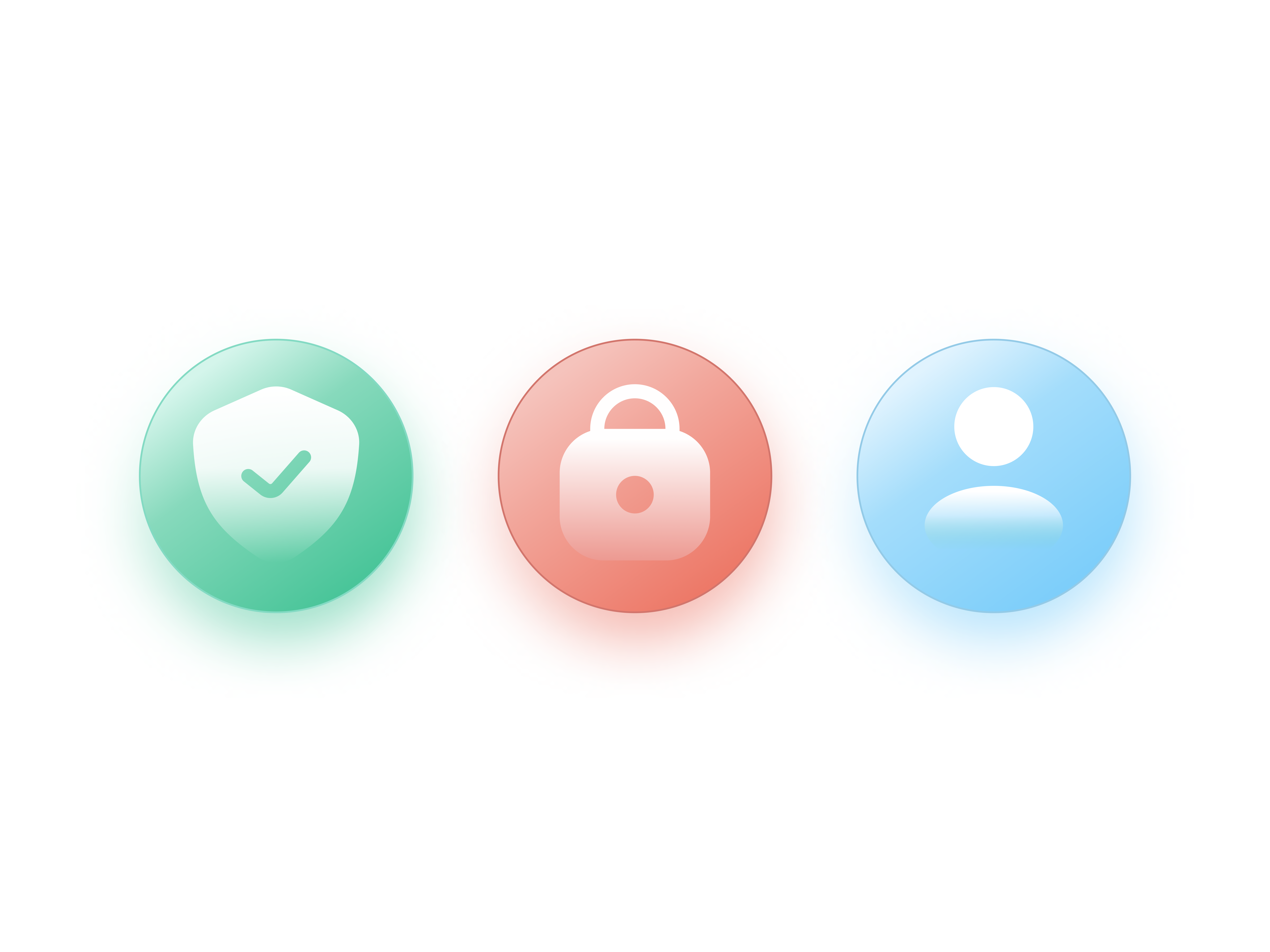 Example of Glowing icons
