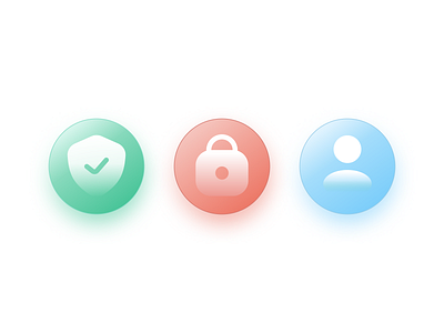 Glowing icons app design bestuidesign colors dailyui design iconly icons ui ui design ux