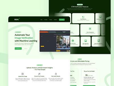 Website Redesign | Clear to Work agency ai website artificial intelligence website digital flat homepage interface landing page machine learning website minimal pricing sass simple ui web redesign website