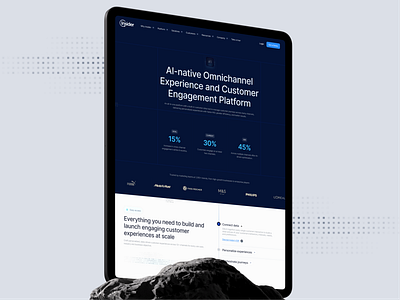 Insider - Customer Data Platform Landing Page agency analytics business clean data design landing page layout management minimal monitoring platform saas tracking ui ui design uiux ux web design website