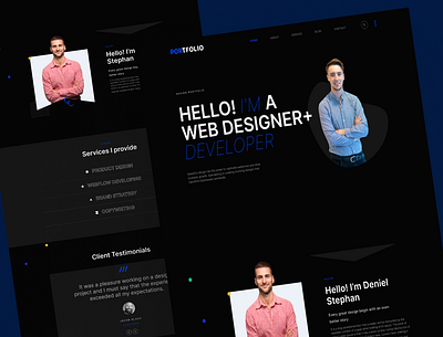 Creative Portfolio & Personal Branding Site branding site creative portfolio cv landing page portfolio resume uiux user interface web design website