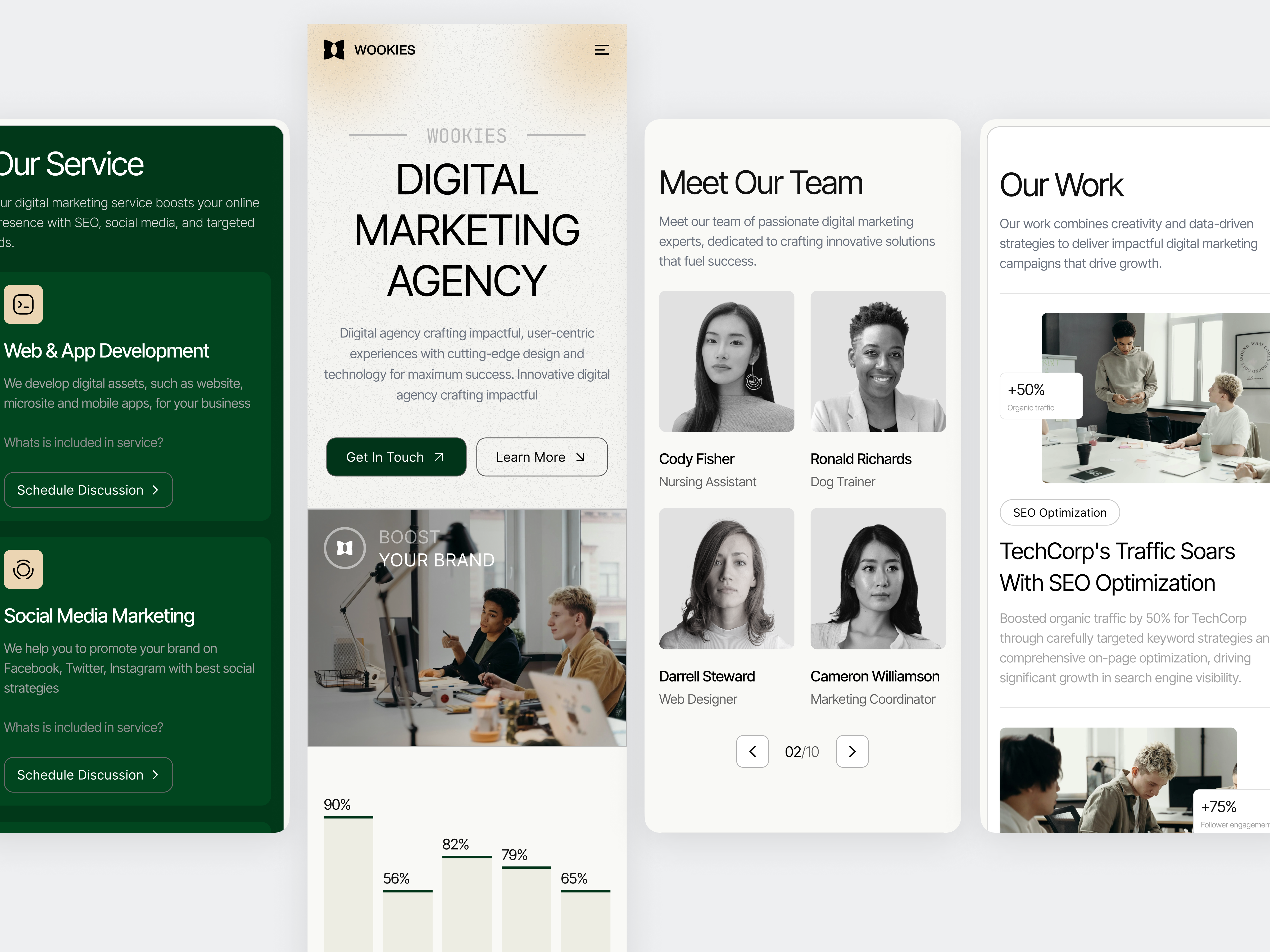 Wookies - Digital Marketing Agency Responsive Website agency agency website b2b business company digital agency digital marketing landing landing page marketing marketing agency portofolio seo ui ui design ux web web design website