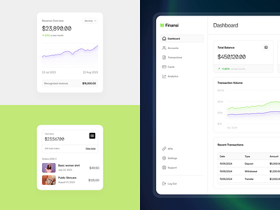 Financial - Landing Page animation banking components dashboard design finance financial fintech graphic design landing page motion graphics saas ui uidesign ux uxerflow web design website