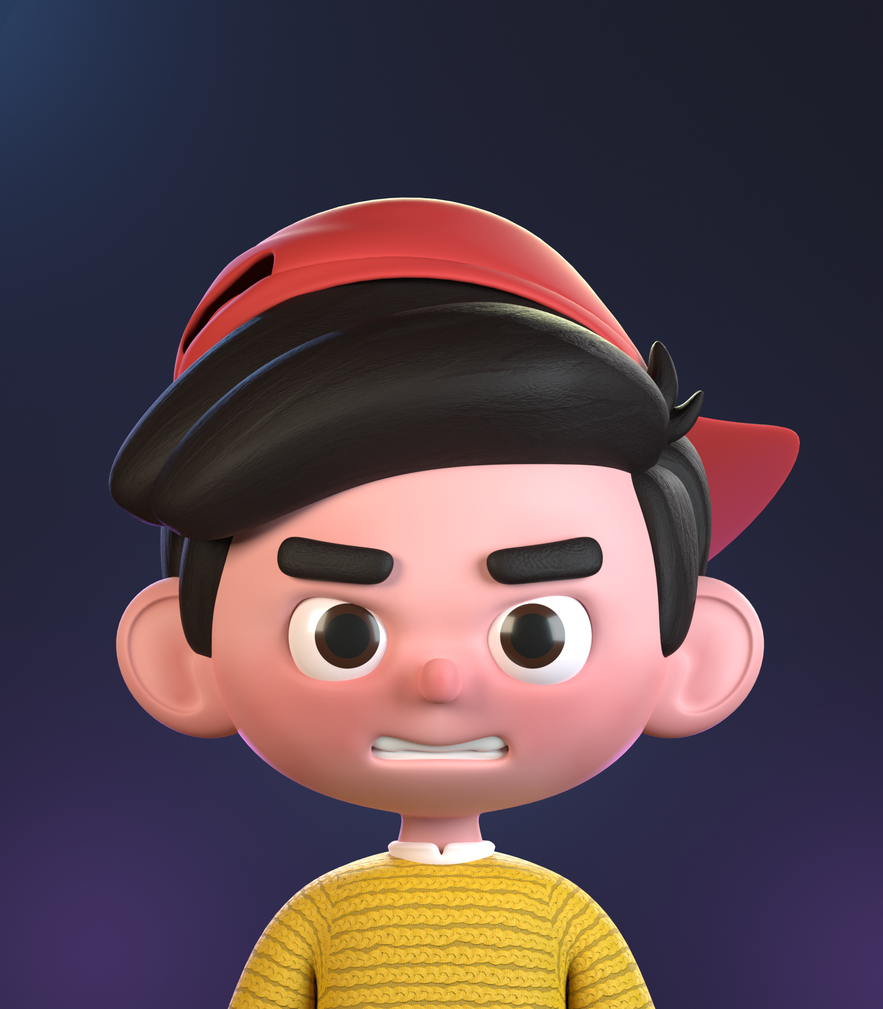 The Boy will be Boy 3d 3d avatar art avatar blender3d blender3dart boy design illustration