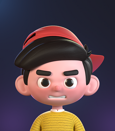 The Boy will be Boy 3d 3d avatar art avatar blender3d blender3dart boy design illustration