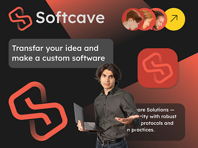 Softcave Software Agency Logo artificial intelligence brand identity branding cloud host graphicdesign hosting illustration joomla landing page logo logo design softcave software agency tech technology ui ux web web host wordpress