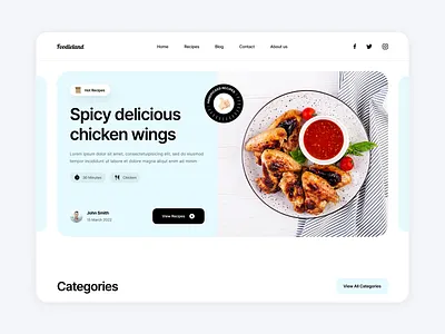 Foodieland 🌮 - Landing Page Design app appdesign branding design fnb graphic design illustration landing page landingpage logo mobileapp ui vector website