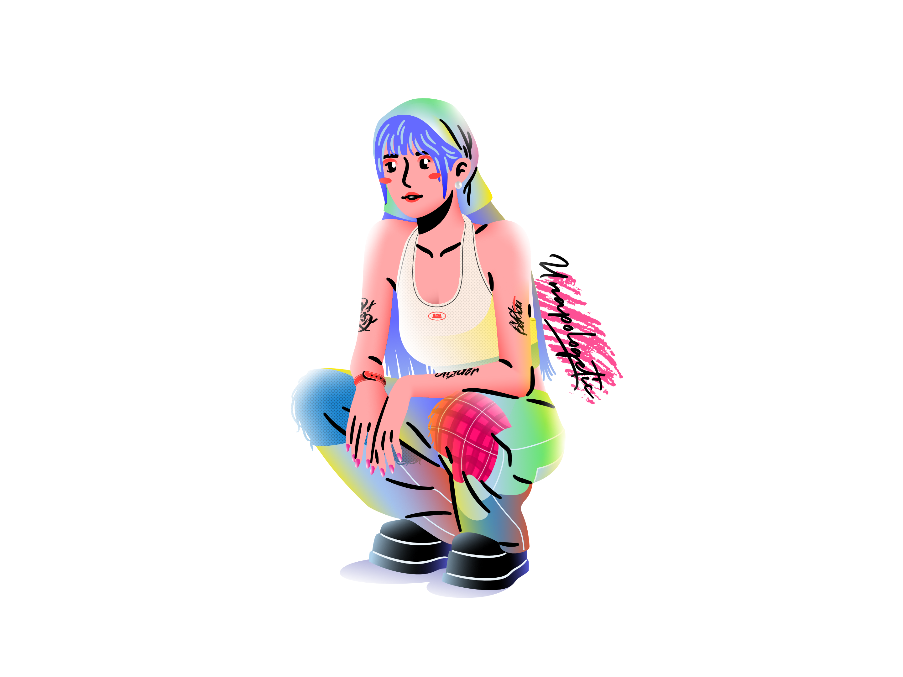 Unapologetic 2d art artwork character design flatdesign graphic design illustration illustrator vector
