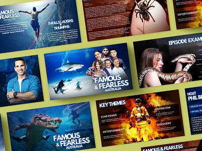 Famous & Fearless TV Series Pitch Deck adobe photoshop creative presentation design design pitch deck film deck film pitch deck film presentation film template graphic design mock up movie deck movie pitch deck pitch deck pitch deck design powerpoint presentation ppt presentation design tv series tv series pitch deck