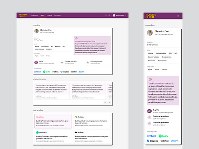 Passionfruit — Specialist profile profile profile card user profile