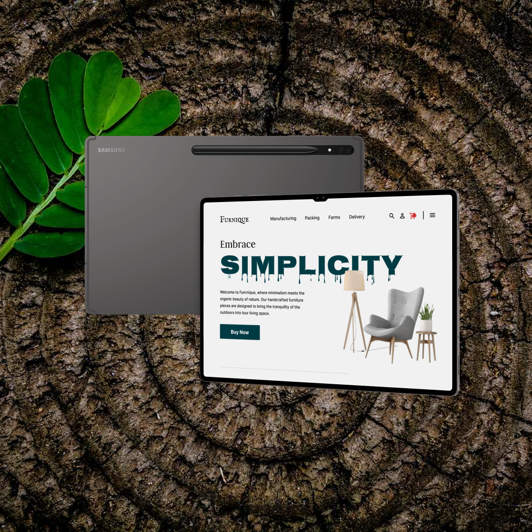 Furnique - Furniture Website figma furniture landing page ui design uiux web design