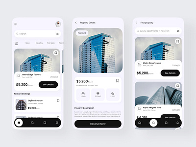 Real Estate App Design mobile app design mobile app ui deisgn real estate real estate app real estate app design real estate mobile app real estate ui design real estate ui designs uiux design user interface ux design ux research