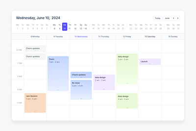 Calendar - Daily UI 038 daily ui