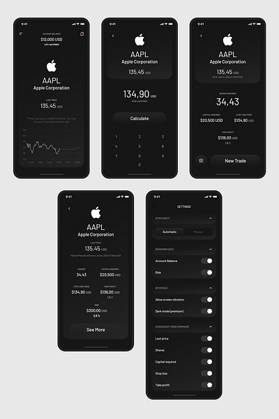 Stocky App app design figma ios mobile mobile app mobile app design ui ui design uxui uxui design