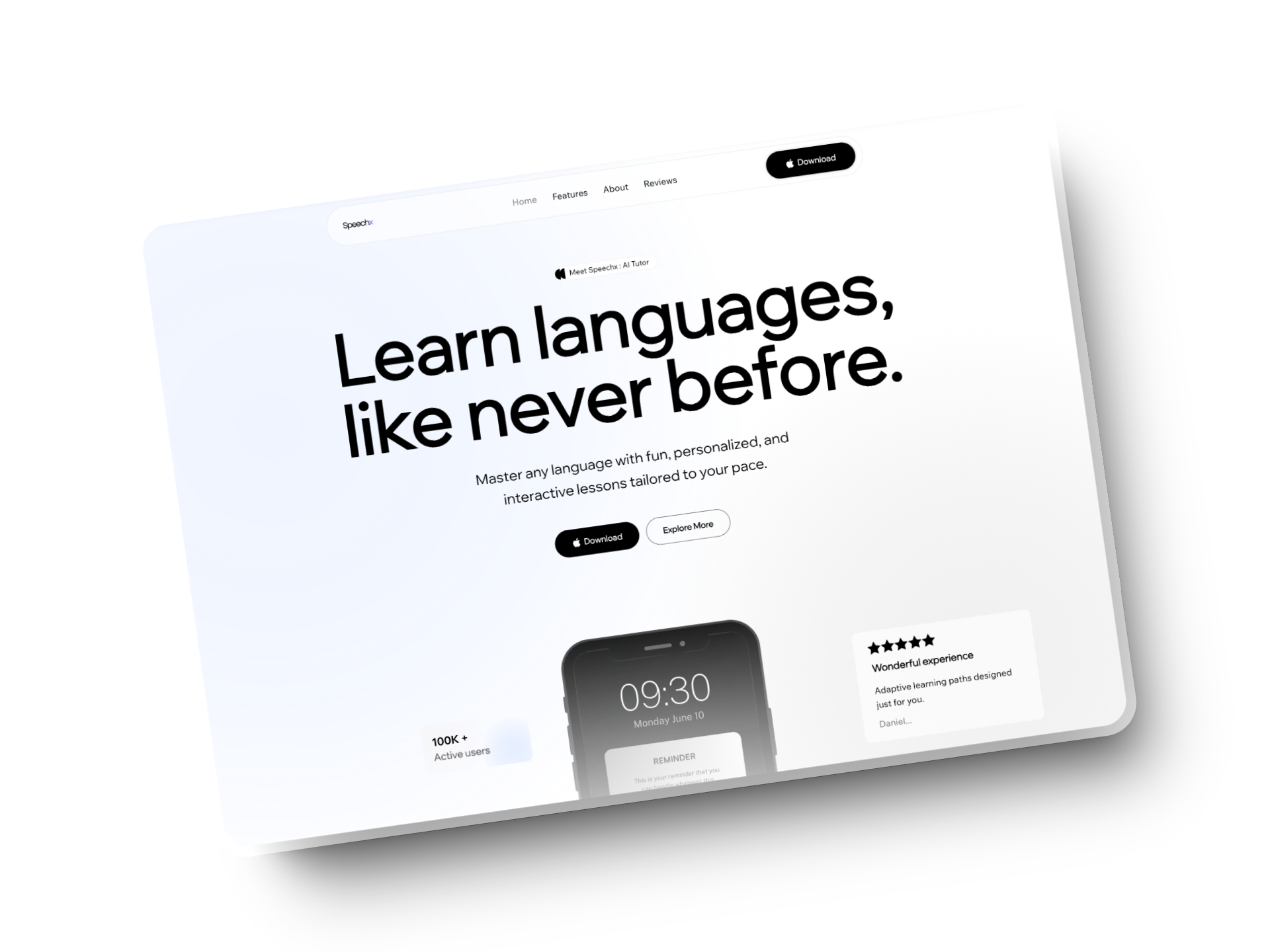 Example of Web Design & Development