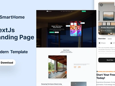 SmartHome App Related Landing Page landing page next js ui