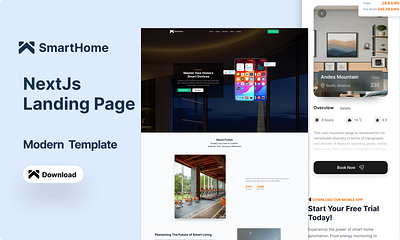 SmartHome App Related Landing Page landing page next js ui