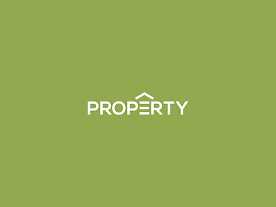 Property logo branding company concept design graphic design illustration logo modern property real estate simple text wordmark