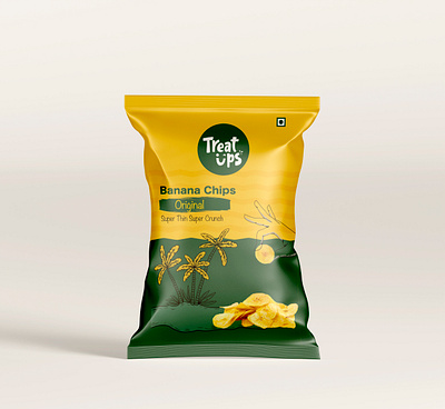 Banana Chips Design bananachips packaging branding illustration logo design packaging design snacks packaging