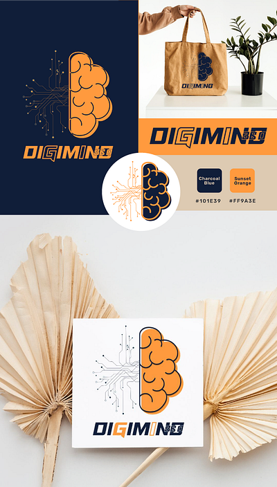 Digimind logo branding branding design graphic design illustration illustrator logo vector