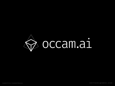 Logo design for Occam AI, Ai based banking automation software ai logo artificial intelligence automation banking logo bot branding cash crypto data finance logo flow growth logo logo designer minimal logo modern logo payment pyramid software logo tech logo