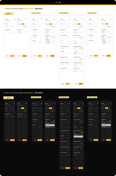 Filters Component System app branding design graphic design illustration logo typography ui ux vector