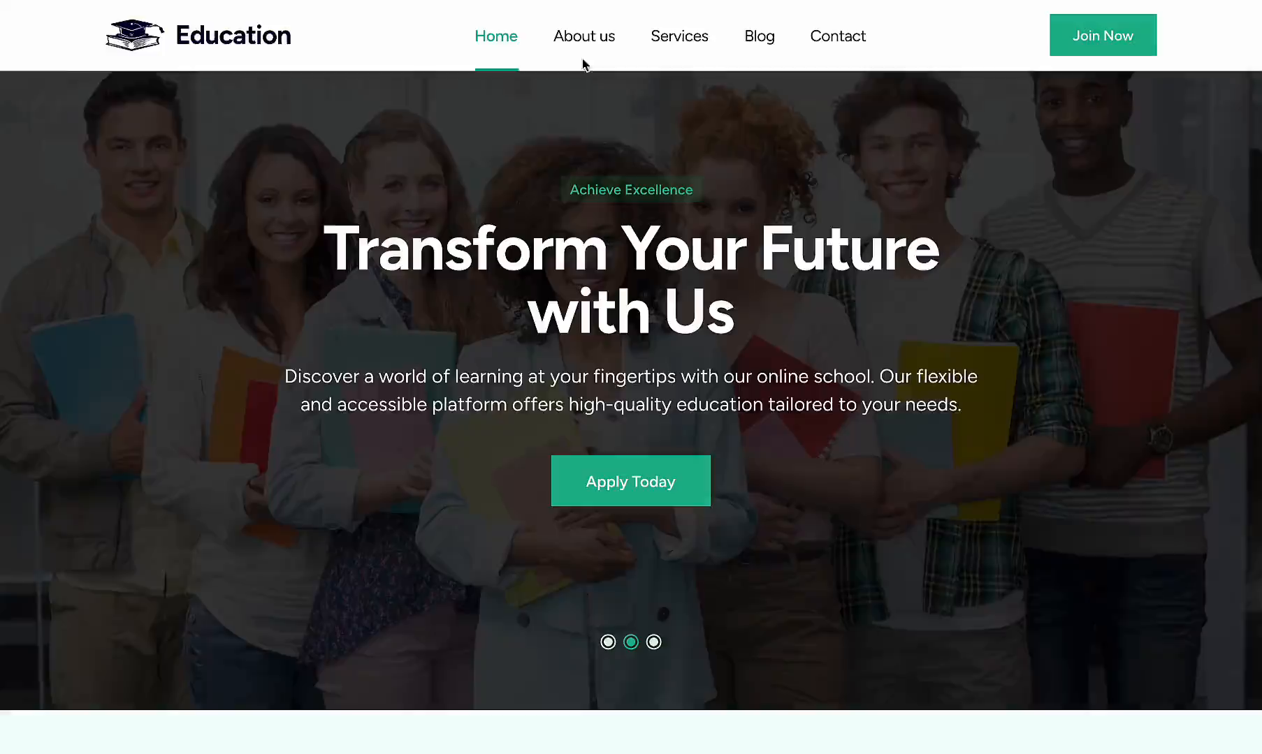 Example of Landing Page Design