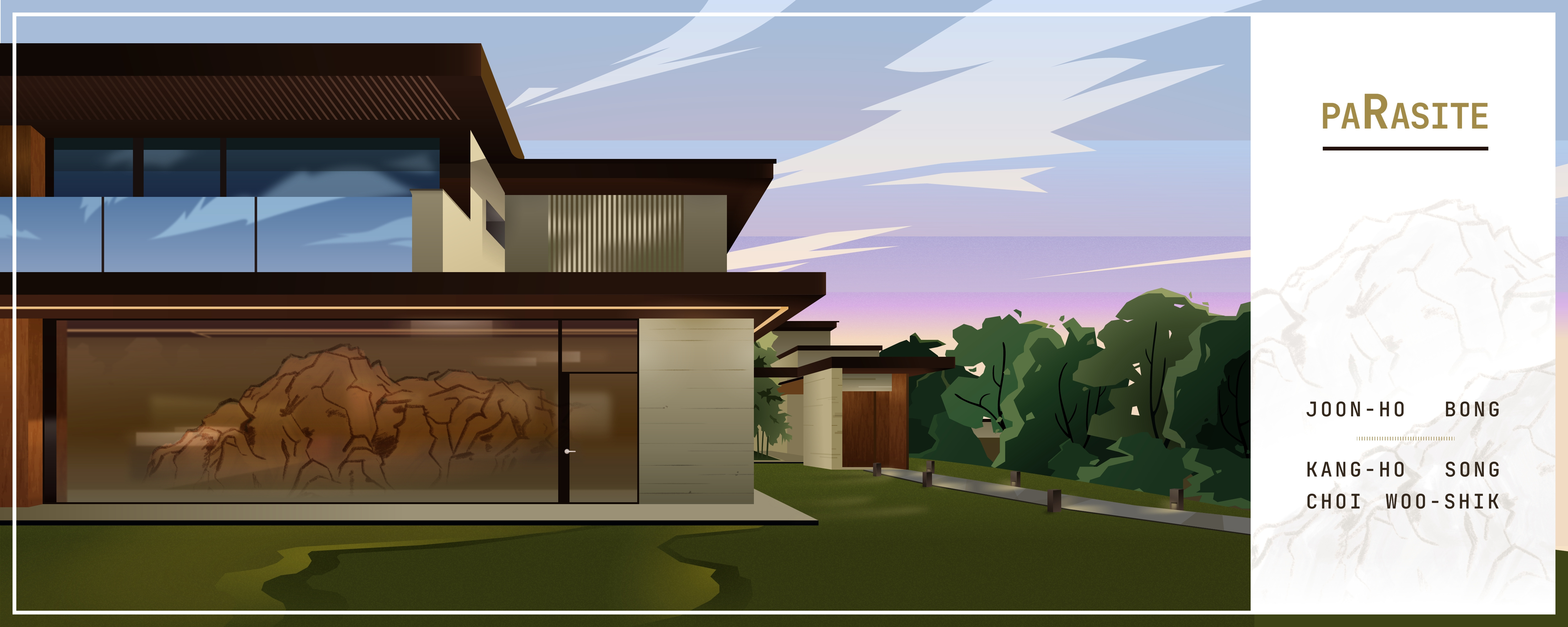 Parasite illustration branding design illustration movie parasite