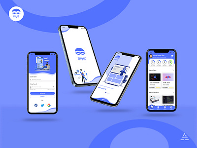 DigiZ: Generation Z digital learning platform android app figma graphic design mobile app ui ux