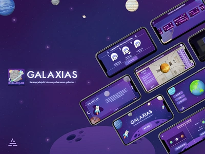 Galaxias : Elementary School Solar System Learning Application app augmented reality game 3d mobile app solar system ui design uiux design ux design