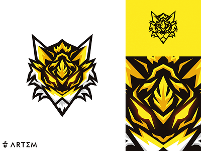 Thuner Tiger gaming mascot logo design art3m art3m studios basketball logo branding cat logo dent de sabre esport esports logo felin logo gaming logo geometric logo graphic design illustration logo creation logo design mascot logo sabertooth logo team sport logo tiger logo tigre