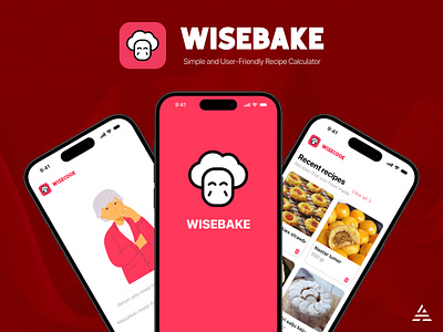 WISEBAKE: Simple and User-Friendly Recipe Calculator app calculator calculator app ios ios app ui design uiux design ux design wisebake