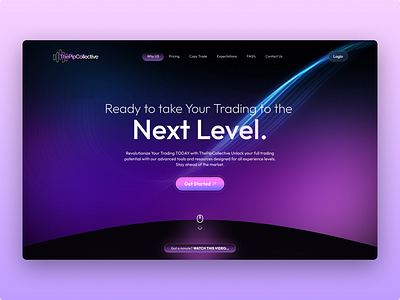 The Pipcollective - Defi landing page design. defi landing page figma design landing page landing pages ui ui design ui designs uiux website design website ui