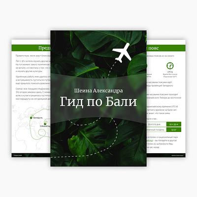 Александра Шеина / путеводитель по Бали⠀ design design ebook design ebooks digital products ebook web design webdesign